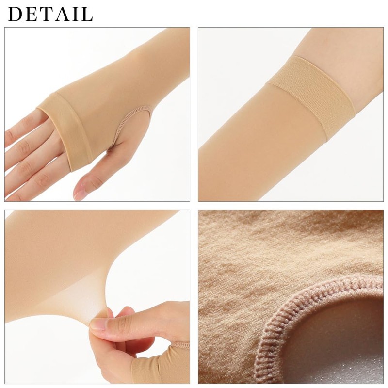 M&M SOCKS Co.,LTD Women's Arm Cover, Thin Foundation, Bare Feeling,