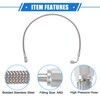VekAuto AN3 Braided Steel Turbo Oil Feed Line 90 Degree