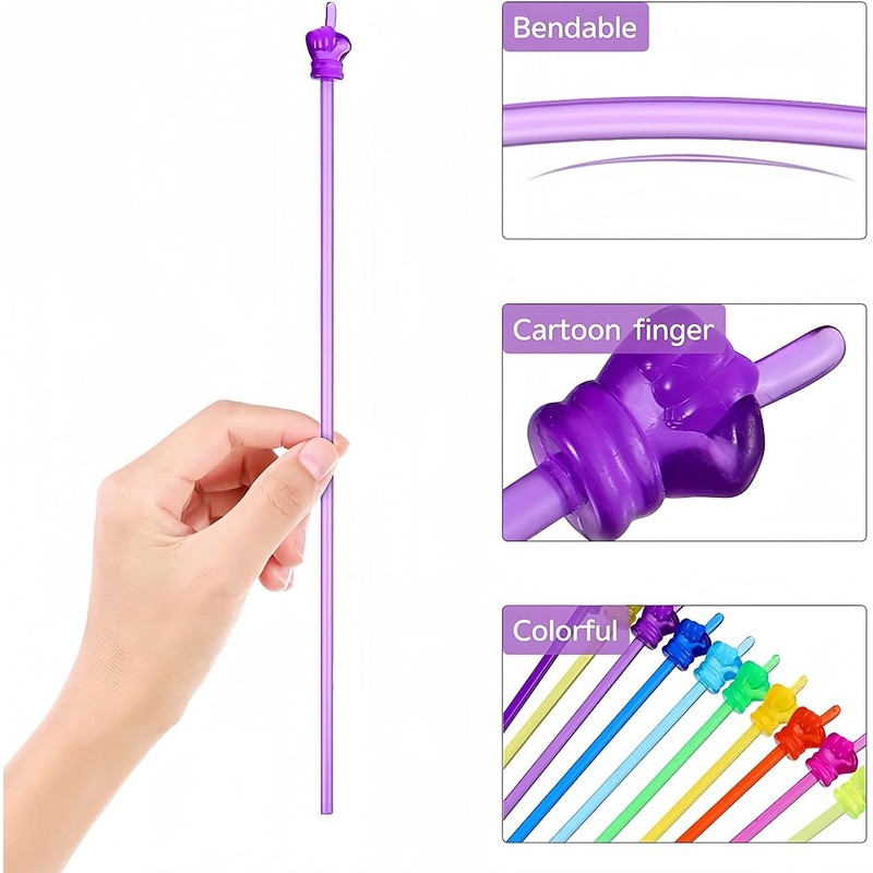 10PCS Children Finger Reading Stick,Teacher Pointer Finger Stick for Classroom,