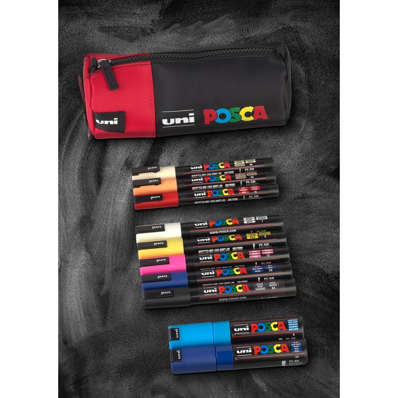 Faber-Castell 205089 Uni-Ball Posca Marker Set, 10 Posca Pens and