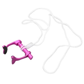 Alomejor Swimming Nose Clip, Free Diving Nose Plug with Anti-Lost Strap for Diving Beginners Training Emergency (Purple)