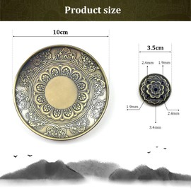 TONAUP Incense Stick Holder, Lotus Ash Catcher, Incense Burner Plate Incense Holder, Lotus Censer Stick Incense Holder for Stick Incense
