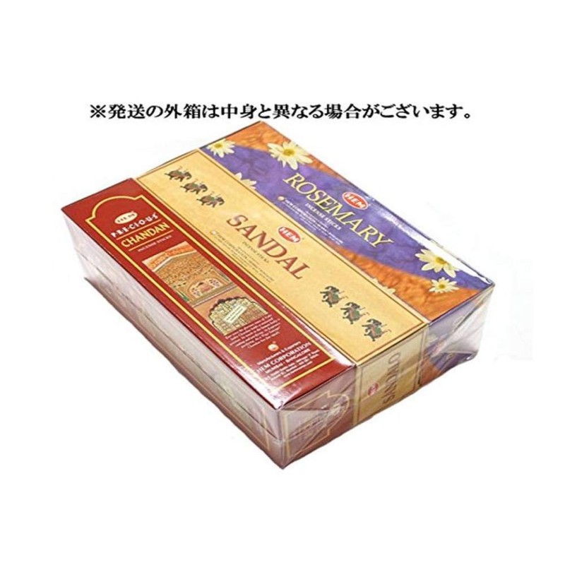 HEM SHASHI Incense Sticks, Hexagon, Hexapack, Value Set of 18,