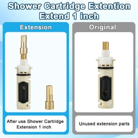 96945 Handle Extension Kit Replacement, Shower Valve Extension Kit Compatible with Moen Posi-Temp for Single Handle Tub and Shower Faucet, Chrome