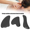 Professional Obsidian Face Massage Gua Sha Tool Portable Body Therapy
