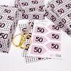 50th Birthday Wrapping Paper For Women Men - 6 Sheets