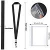 Badge Holders, 50Set Badge Holder,Clear Waterproof Plastic Badge ID Card