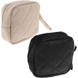2 Piezas Bolsa de Almacenamiento Portátil para Toallas Sanitarias y Tampones para Mujeres, Ligera Pu con Diseño Cuadrado Adecuado para Bolsas de Gimnasio
