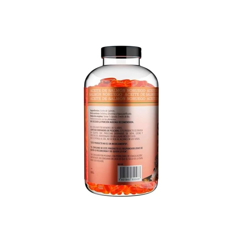Aceite de Salmón Noruego Omega 3, 320 capsulas All Nature
