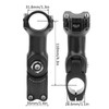 LUNJE 31.8x110mm Mountain Bicycle Angle Adjustable Handlebar Stem Riser Aluminium
