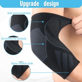 CYCLXY 2 Pairs Elbow Compression Sleeve,Tennis Elbow Braces for Tendonitis,elbow sleeve