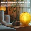 Gulfmew 2 Sets Desk Lam, Modern 3D Honeycomb Paper Lantern