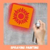 24 Pcs Stencils for Kids Spring Themed Outside Sidewalk Chalk