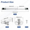sourcing map 6Pcs Lid Support Hinges, 8 Inch 100N Gas