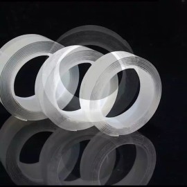 Unbranded ALIEN NANO TAPE Double Sided Removable Mounting Adhesive Traceless Gel No Screws - 8 ROLLS