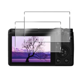 Compatible Ricoh GR III/GR IIIX Protective Film, Glass Film, 2 Sheets (Made in Japan Material, Asahi Glass), 9H Surface Hardness, GR3 / GR3X LCD Protective Film, Tempered Glass Film, High