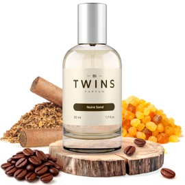 Perfume TWINS - Noire Sand - Eau De Parfum Inspired by Black A.fgano, Long-Lasting Perfume For Women & Men, Paraben Free, Clean Ingredients, Vegan, Unisex - Spray 50 ml | 1.7 fl. Oz.