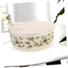WOONEKY 5pcs Bowls Salad Bowl Lid Mixing Lids Set Large