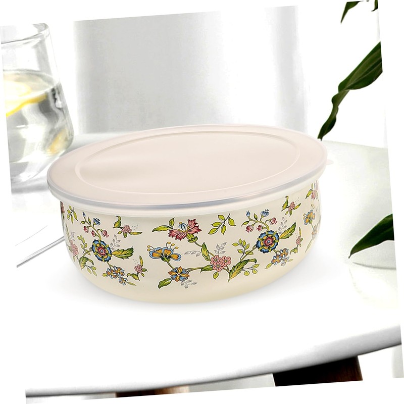 WOONEKY 5pcs Bowls Salad Bowl Lid Mixing Lids Set Large