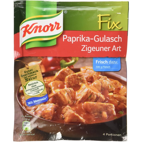 Knorr Fix gulasch with bellpeppers (Paprika-Gulsch Zigeuner Art) (Pack of 4)