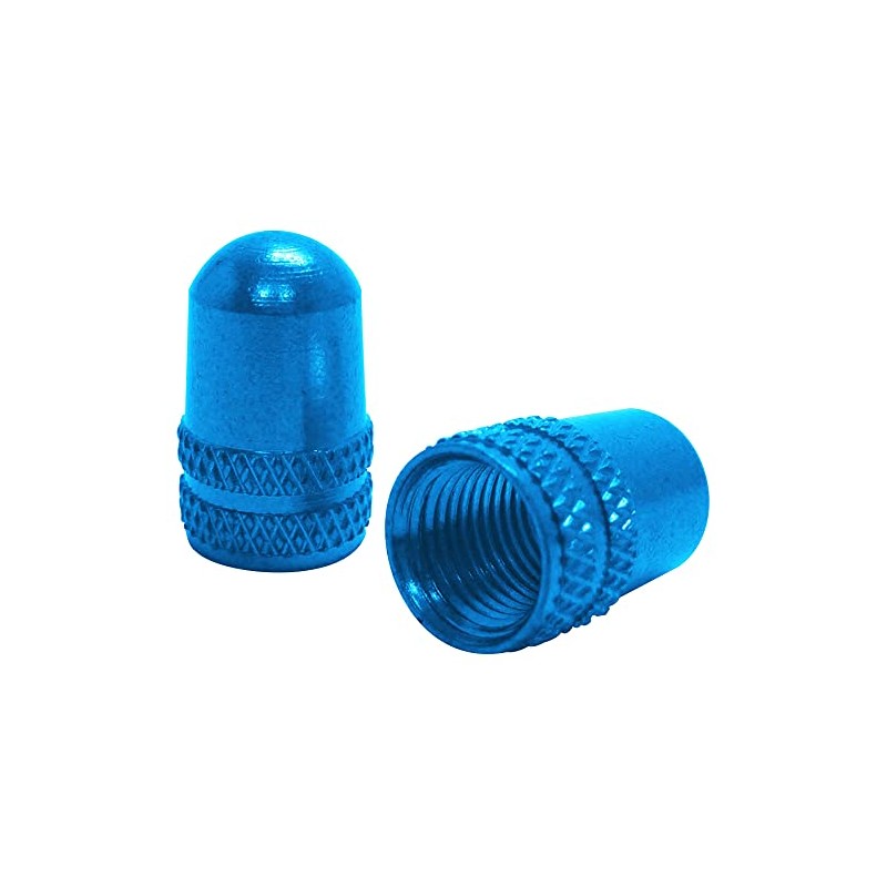 Ruler LY-NC-USBL Aluminum Valve Cap for American Valve Blue
