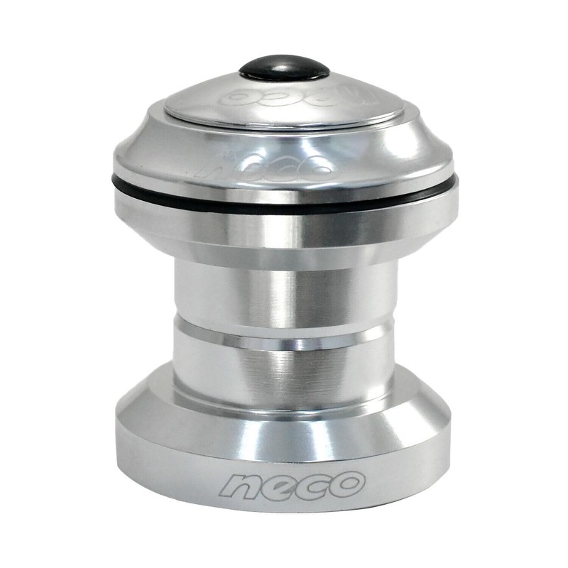 NECO 1" CNC Alloy Threadless 1 Inch Headset, Silver, NC2863