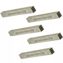Unbranded Set 5Pc 5/16 x 5/16 x 2-1/2 M2 Ground High Speed Steel Lathe Tool Bit Fly Cutter