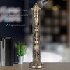 Soporte para quemador de torre de incienso, portátil de bronce