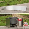 Outdoors Stove Windshield Camping Cooking Windscreen Folding Camping Cooker Stove