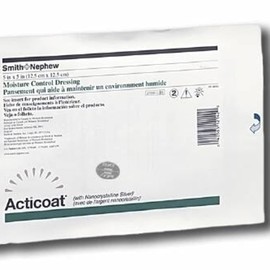 Smith & Nephew 22412101 Gray & Blue Acticoat 7 Silver Dressing, 6 x 6 in.