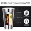 Zopeal Stainless Steel Cups 16 Oz, Double Wall Vacuum Pint