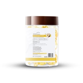 PLATINUMMAX Aceite de Coco con Ácido Hialurónico | 30 Ampolletas, 100% Activos Naturales - Tratamiento Nutritivo