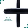 AlveyTech Heavy Duty 14" Padded Black Nylon Armrests for Wheelchairs