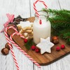 Pack of 24 Christmas Candy Cane Decorations, Red and White