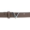VALENTINO Round Women's Belt W110 Taupe - Can be Shortened,