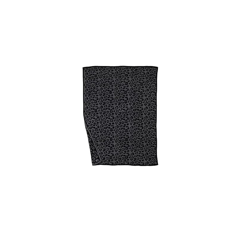 Barefoot Dreams CozyChic® Barefoot in The Wild® Throw- Charcoal/Black