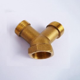 Rustproof Brass Y Piece Plug Thread Tap Adapter High Pressure Washing Machine Accessories Suitable for Garden Systems