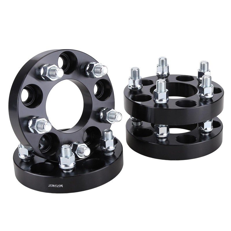 Aublinto 5x4.5inch Wheel Spacers, Forged 6061-T6 Billet Alloy 1" Hub