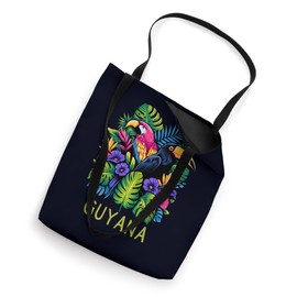 Tropical Parrot, Toucan and Flowers and Plants of Guyana Tote Bag