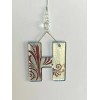 Grasslands Road Decorative Glass Initial Monogram Ornament Letter "H" Silver