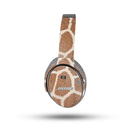 MightySkins Glossy Glitter Skin Compatible with Bose QuietComfort 35 II Headphones - Giraffe Print | Protective, Durable High-Gloss Glitter Finish | Easy to Apply