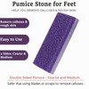 6 Packs Foot Pumice Stone, Double Sided Foot Scrub for