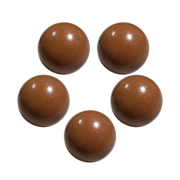 Skee Ball Set of 5, 3 1/8" Brown Replacement Balls