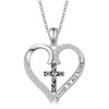 Alphm Cross Heart Necklace for Women S925 Sterling Silver
