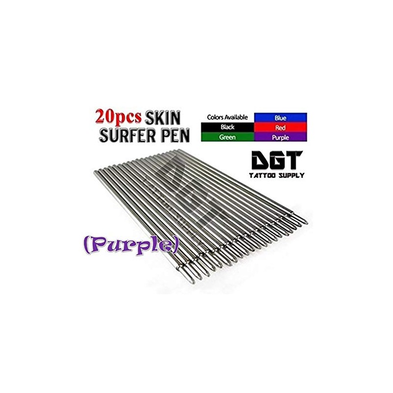 DGT 20 pcs Tattoo Skin Marking Pens (PURPLE)