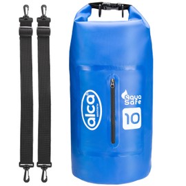 alca® Dry Bag Waterproof Bag 10L Dry Bag, Roll-Top Closure, Carry Strap, Extra Bag, Beach, Outdoor, Backpack, blue, Pack sack