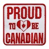 WASPRO Proud Canadian Flag Patch, Iron On, Sew On, 7x7