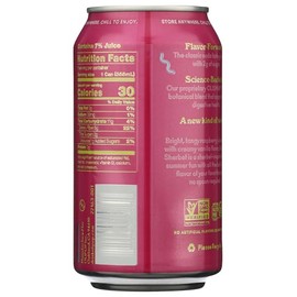 OLIPOP Raspberry Sherbet Prebiotic Soda, 12 FZ, Shelf Stable