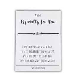 Initial Bracelet, Friendship Bracelet, Wish Bracelets, Best Friend Jewellery, Make a Wish Bracelet, String Bracelets for Women, Wish String Bracelet, Name Bracelet (L)