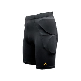 Aegis Defender Protective Padded Shorts for Snowboard, Skate, Ski, and Bike, 3D Protection for Hip, Butt, Thigh and Tailbone Featuring D3O (X-Small) Black